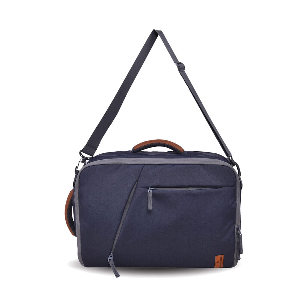 Business Bag With Overnighter Weekender - Blue (Finacle)